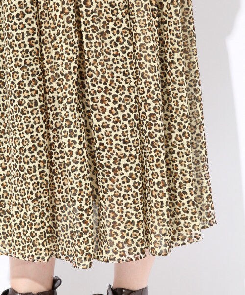 Heather（ヘザー）の「アソートガラ／ロングスカート（スカート・レオパード/ハナガラ）」の8枚目の写真