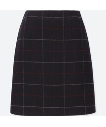 UNIQLO | ウールブレンドミニスカート（チェック・ハイウエスト）(スカート)