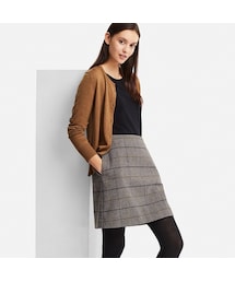 UNIQLO | ウールブレンドミニスカート（チェック・ハイウエスト）(スカート)
