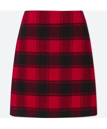 UNIQLO | ウールブレンドミニスカート（チェック・ハイウエスト）(スカート)
