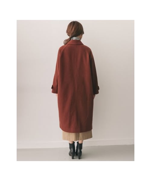 URBAN RESEARCH DOORS(アーバンリサーチドアーズ)の「【予約】ウールバルマカンコート(ジャケット/アウター・レディース・CAMELBROWN/NAVY/KHAKI・one)」の18枚目の写真