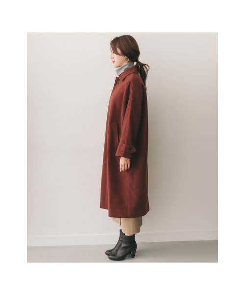 URBAN RESEARCH DOORS(アーバンリサーチドアーズ)の「【予約】ウールバルマカンコート(ジャケット/アウター・レディース・CAMELBROWN/NAVY/KHAKI・one)」の17枚目の写真