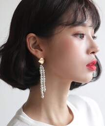 DHOLIC | 2TYPEパールドロップピアス(ピアス（両耳用）)