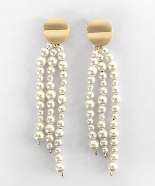 DHOLIC（ディーホリック）の「2TYPEパールドロップピアス（ピアス（両耳用）・レディース・ゴールド/その他・FREE）」の2枚目の写真