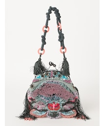 Jamin Puech（ジャマンピュエッシュ）の「がま口ビーズ刺繍バッグ 