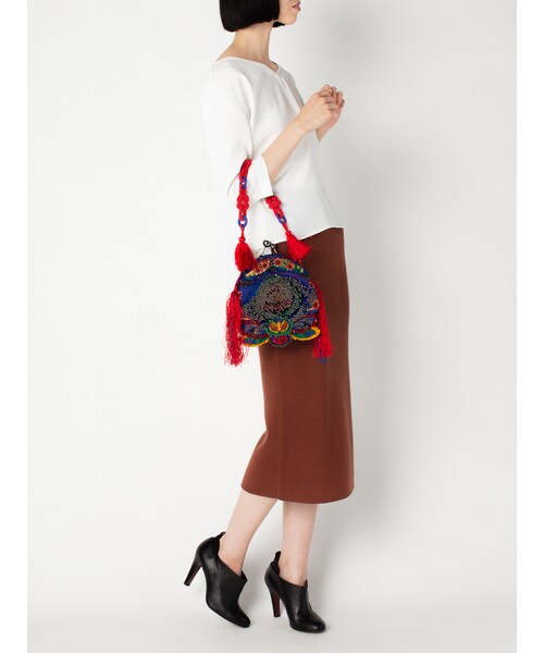 Jamin Puech（ジャマンピュエッシュ）の「がま口ビーズ刺繍バッグ