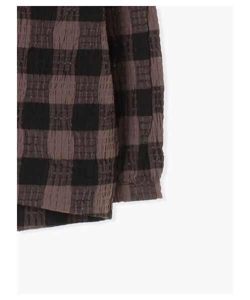 Samansa Mos2（サマンサ モスモス）の「シャーリングスモックブラウス（トップス・ブラック/レッド/カーキ・F）」の4枚目の写真