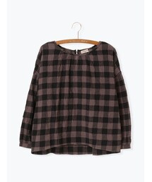 Samansa Mos2 | シャーリングスモックブラウス(トップス)