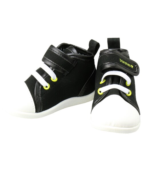 BRANSHES（ブランシェス）の「ミッドカットベビースニーカー（スニーカー・キッズ・レッド/ブラック・12cm～13cm）」の2枚目の写真