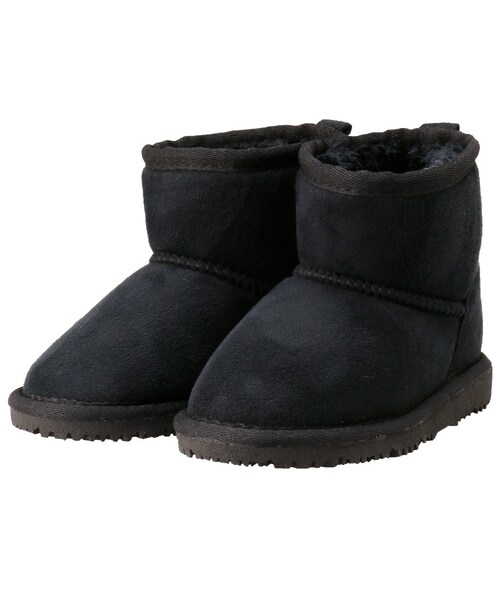 BRANSHES（ブランシェス）の「フェイクムートンブーツ（ブーツ・キッズ・エンジ/キャメル/グレー/ブラック・13cm～21cm）」の2枚目の写真