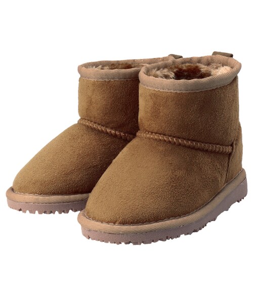 BRANSHES（ブランシェス）の「フェイクムートンブーツ（ブーツ・キッズ・エンジ/キャメル/グレー/ブラック・13cm～21cm）」の4枚目の写真