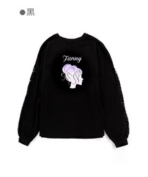 Bobon21 | 袖レースガーリービッグスウェット-全３色-(スウェット)