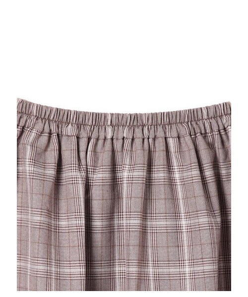 earth music&ecology(アースミュージックアンドエコロジー)の「・前ボタン付きチェックスカート(スカート・グレー/ブラウン・F)」の7枚目の写真