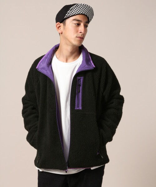 RAGEBLUE（レイジブルー）の「リバーシブルスタンドボアブルゾン