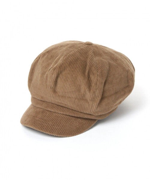 studio CLIP（スタディオクリップ）の「ビッグキャスケット（帽子・ブラック/キャメル）」の2枚目の写真