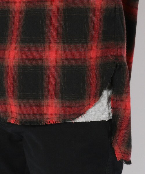 FranCisT_MOR.K.S.（フランシストモークス）の「FranCisT_MOR.K.S./フランシスト モークス/Spangle Ombre Check Zip-Up Shirts Jacket☆（トップス・メンズ・RED・RED/2 (販売中)/RED/3 (販売中)/RED/4 (残りわずか)）」の10枚目の写真