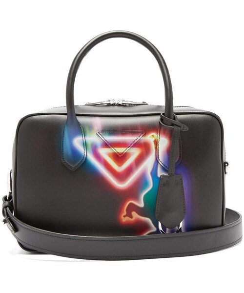 PRADA（プラダ）の「PRADA Monkey-print leather bowling bag