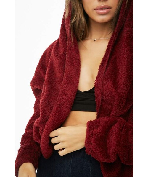 FOREVER 21(フォーエバー トゥエンティーワン)の「Forever 21 Faux Fur Jacket(ジャケット/アウター・レディース・Beige/White/Red・Large/Small/Medium)」の3枚目の写真