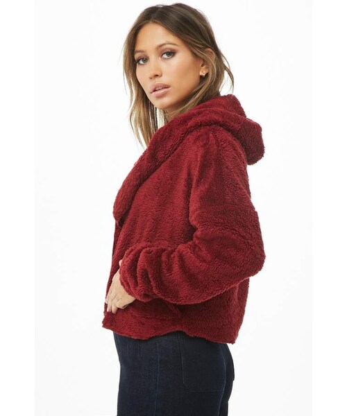 FOREVER 21(フォーエバー トゥエンティーワン)の「Forever 21 Faux Fur Jacket(ジャケット/アウター・レディース・Beige/White/Red・Large/Small/Medium)」の6枚目の写真