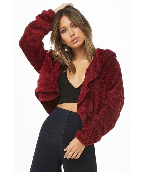 FOREVER 21(フォーエバー トゥエンティーワン)の「Forever 21 Faux Fur Jacket(ジャケット/アウター・レディース・Beige/White/Red・Large/Small/Medium)」の7枚目の写真