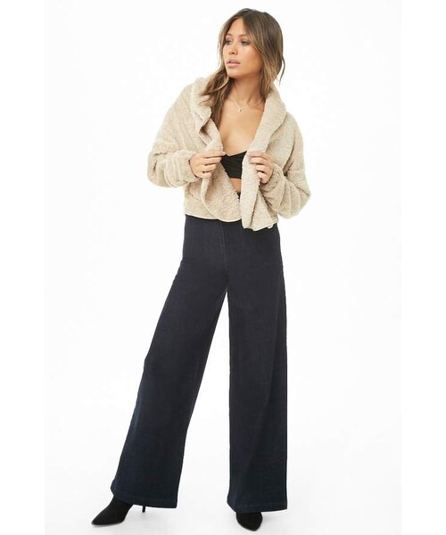 FOREVER 21(フォーエバー トゥエンティーワン)の「Forever 21 Faux Fur Jacket(ジャケット/アウター・レディース・Beige/White/Red・Large/Small/Medium)」の9枚目の写真