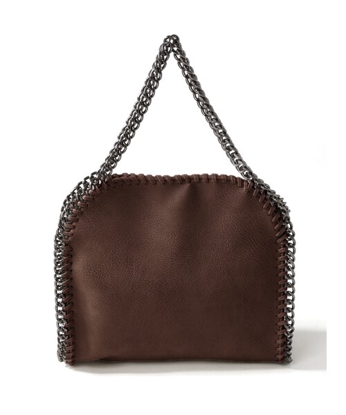 GRL(グレイル)の「2wayチェーンフラップバッグ(ハンドバッグ・レディース・ベージュ/ブラック/ブラウン/レオパード/グレージュ・F/F)」の4枚目の写真