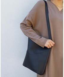 Dailyabout | フェイクレザーポーチショルダーバッグ(ショルダーバッグ)