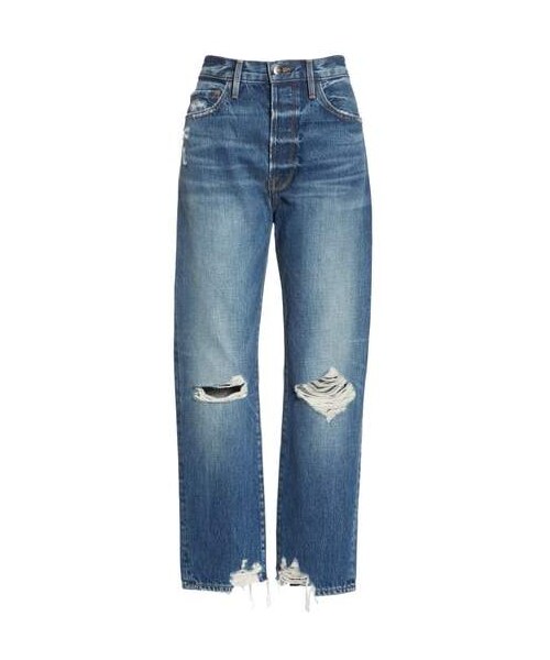 Frame（フレーム）の「FRAME Le Original Ripped High Waist Crop Jeans（デニムパンツ・レディース・Blue・23/25/24/31/28/26/32/29/27/33/30）」の4枚目の写真