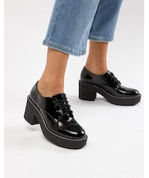 Bershka | Bershka heeled brogue(パンプス)