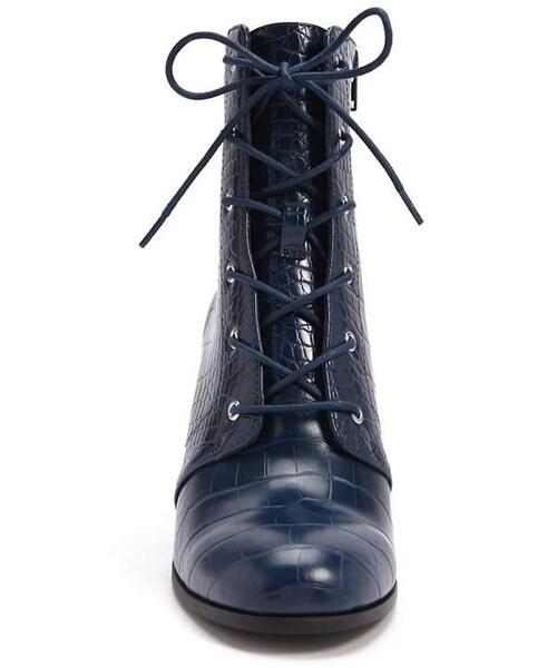 FOREVER 21（フォーエバー トゥエンティーワン）の「Forever 21 Faux Croc Leather Booties（ブーツ・レディース・Blue/Brown・8/9/10/6/7/7.5）」の8枚目の写真
