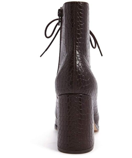 FOREVER 21（フォーエバー トゥエンティーワン）の「Forever 21 Faux Croc Leather Booties（ブーツ・レディース・Blue/Brown・8/9/10/6/7/7.5）」の7枚目の写真