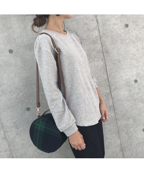 copine(コピン)の「大人カジュアル!カットワッフルクルーネックロンT(3color)【クリックポスト対象商品】(Tシャツ/カットソー・レディース・その他)」の3枚目の写真