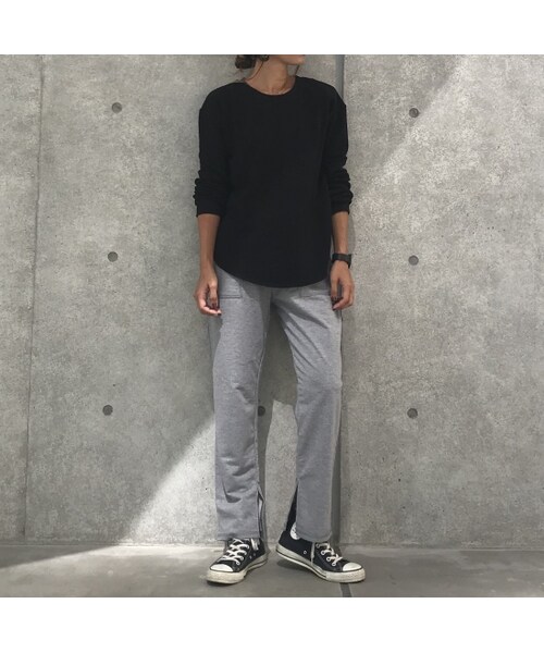 copine(コピン)の「大人カジュアル!カットワッフルクルーネックロンT(3color)【クリックポスト対象商品】(Tシャツ/カットソー・レディース・その他)」の12枚目の写真