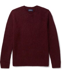 POLO RALPH LAUREN | Polo Ralph Lauren Suede Elbow-Patch Wool And Cashmere-Blend Sweater(ニット/セーター)