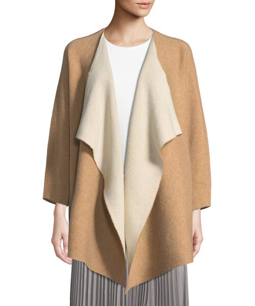 CLUB MONACO（クラブモナコ）の「Club Monaco Lydal Open-Front Cashmere Cardigan（カーディガン/ボレロ・レディース・Brown・X-small / Small/Medium / Large）」の3枚目の写真