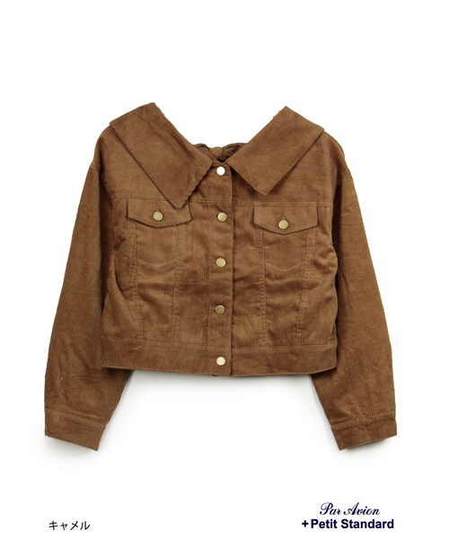 paravion（パラビオン）の「後ろリボンジャケット（ジャケット/アウター・レディース・デニム/ボルドー/キャメル・ONE）」の16枚目の写真