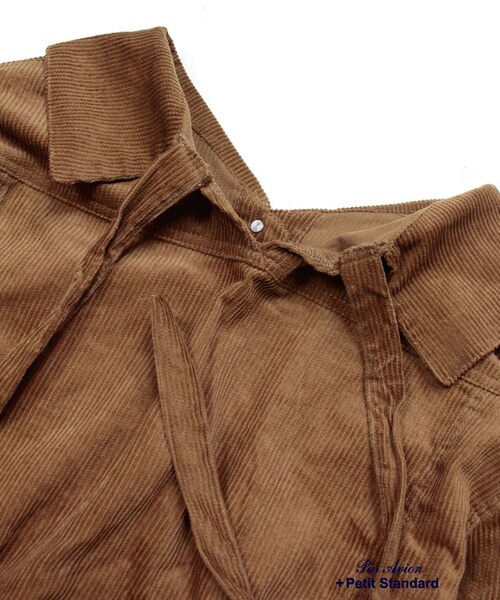 paravion（パラビオン）の「後ろリボンジャケット（ジャケット/アウター・レディース・デニム/ボルドー/キャメル・ONE）」の13枚目の写真