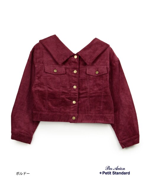 paravion（パラビオン）の「後ろリボンジャケット（ジャケット/アウター・レディース・デニム/ボルドー/キャメル・ONE）」の14枚目の写真