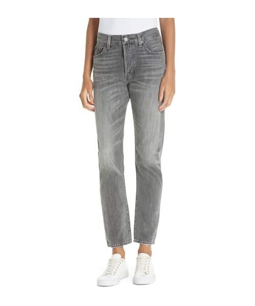 POLO RALPH LAUREN(ポロ ラルフ ローレン)の「Polo Ralph Lauren High Waist Slim Straight Crop Jeans(デニムパンツ・レディース・Gray・25/26/32/30/24/27)」の1枚目の写真