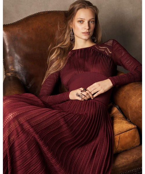 louren 使お pleats long onepiece