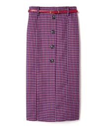 GRL | ベルト付きガンクラブチェックタイトスカート(スカート)