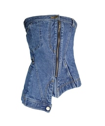 AULA | AULA REMAKE DENIM BUSTIER(その他トップス)