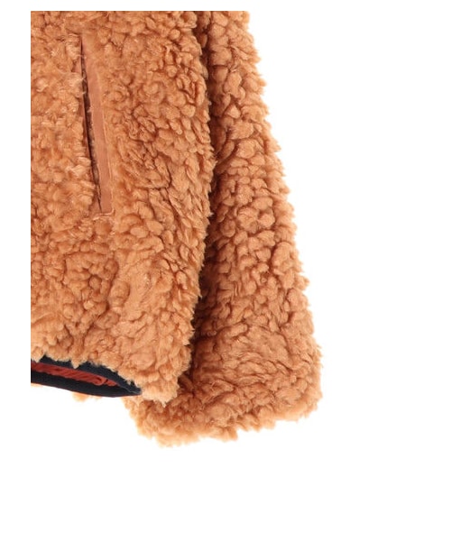 Green Parks(グリーンパークス)の「リバーシブルボアブルゾン(ジャケット/アウター・アイボリー/ブラック/ピンク/キャメル・F)」の6枚目の写真