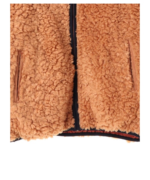 Green Parks(グリーンパークス)の「リバーシブルボアブルゾン(ジャケット/アウター・アイボリー/ブラック/ピンク/キャメル・F)」の7枚目の写真