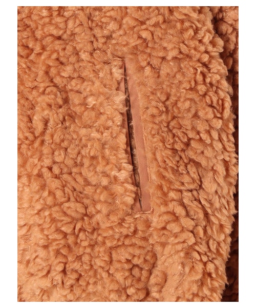 Green Parks(グリーンパークス)の「リバーシブルボアブルゾン(ジャケット/アウター・アイボリー/ブラック/ピンク/キャメル・F)」の8枚目の写真