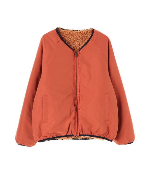 Green Parks(グリーンパークス)の「リバーシブルボアブルゾン(ジャケット/アウター・アイボリー/ブラック/ピンク/キャメル・F)」の9枚目の写真