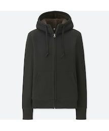 UNIQLO | ボアスウェットフルジップパーカ（長袖）(パーカー)