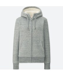 UNIQLO | ボアスウェットフルジップパーカ（長袖）(パーカー)