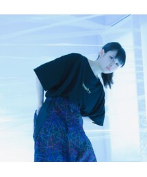 chloma | chloma / humancompu-T(バイオレット、ブラック)(Tシャツ/カットソー)