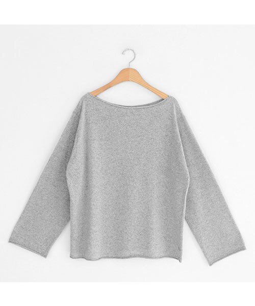 DHOLIC(ディーホリック)の「ロールヘムボートネックニット(ニット/セーター・レディース・ブラウン/ブラック/グレー/ベージュ・FREE)」の3枚目の写真